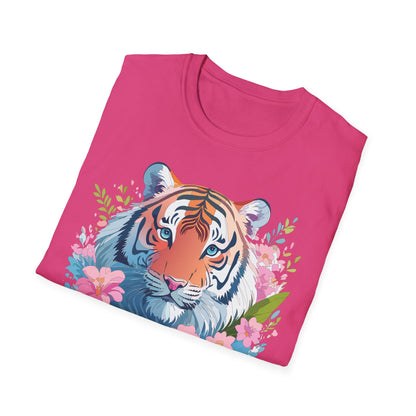 Unisex Tiger Shirt Gildan Softstyle 64000 Cotton Tee Everyday Comfort