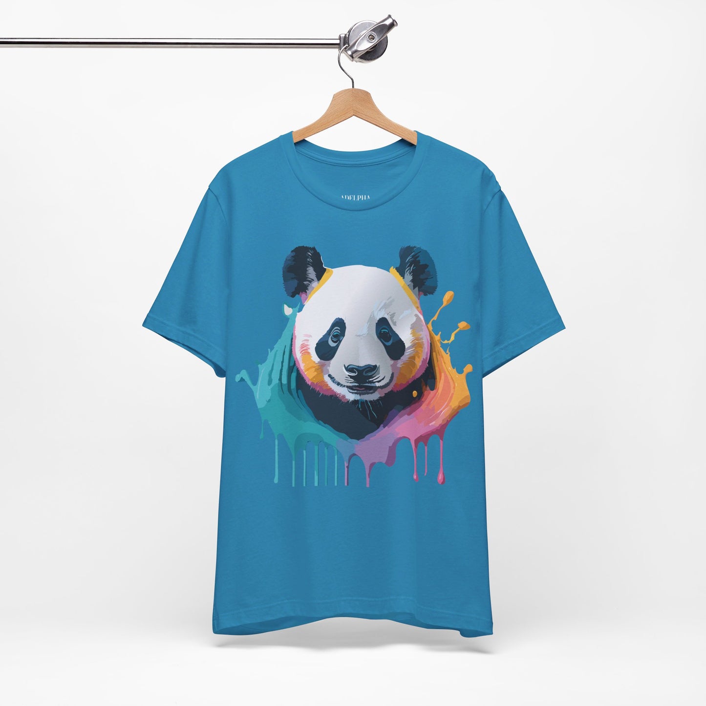 Natural Cotton Tee Shirt with Panda