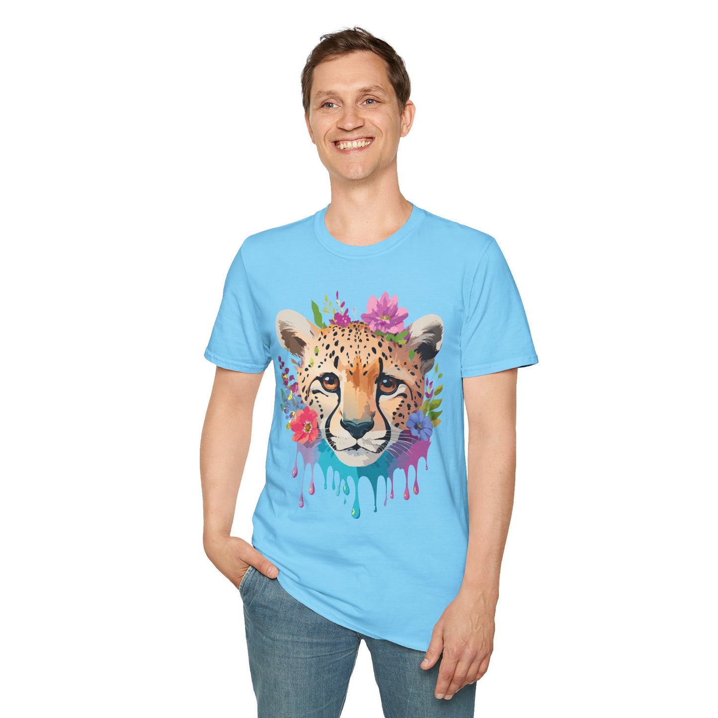 Cheetah Shirt, Shirt with Cheetah, Cheetah Tee, Shirt with Animals