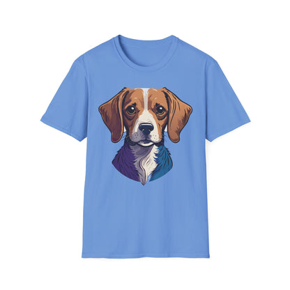 Dog Shirt Unisex Animal Print Tee Softstyle 100 Percent Cotton Gildan 64000