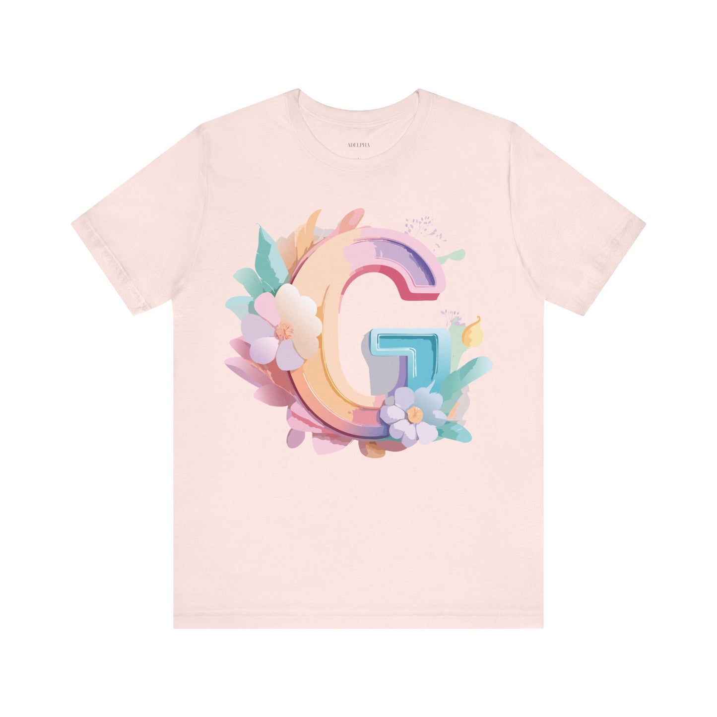 Natural Cotton Tee Shirt - Letters Collection - G