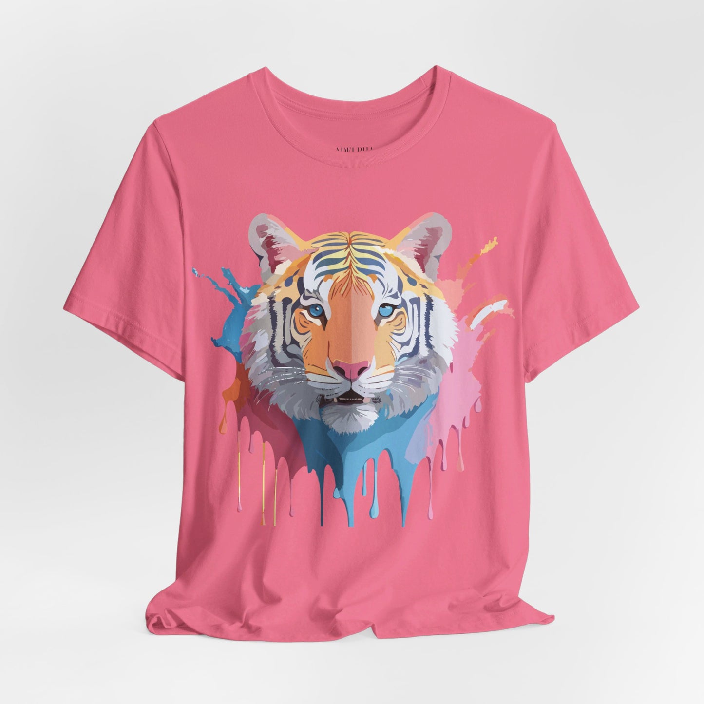 Natural Cotton Tee Shirt with Tiger