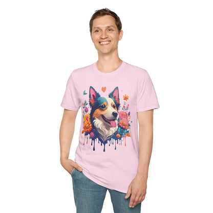 Animal Print Dog Shirt Unisex Softstyle Cotton Tee For Pet Lovers