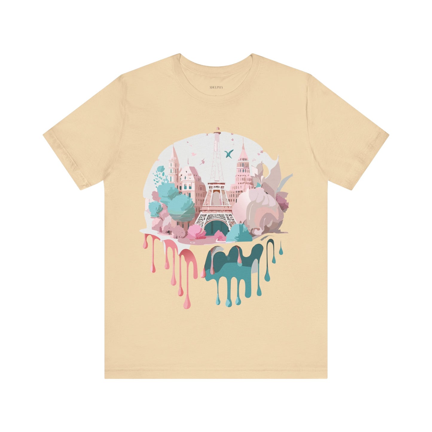 Natural Cotton Tee Shirt - Beautiful Places Collection - Paris