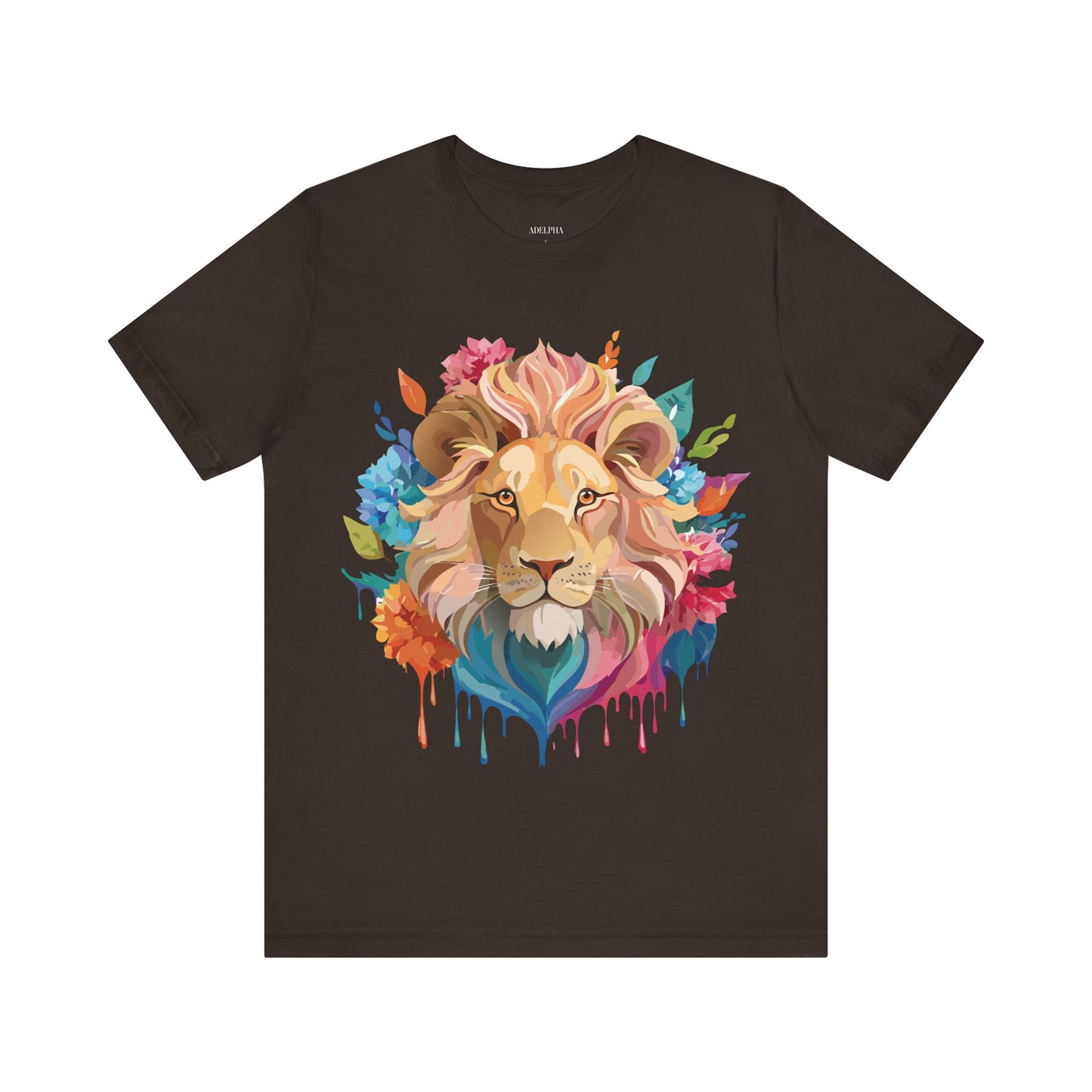 Natural Cotton Tee Shirt with Lion