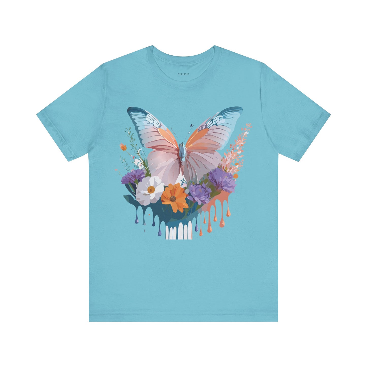 T-shirt en coton naturel avec papillon