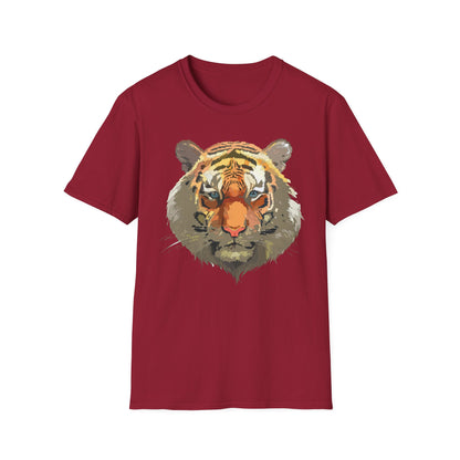Unisex Tiger Shirt Gildan Softstyle 64000 Cotton Tee For Everyday Comfort