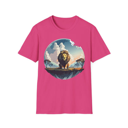 Lion Shirt Unisex Animal Tee Gildan Softstyle 64000 One Hundred Percent Cotton