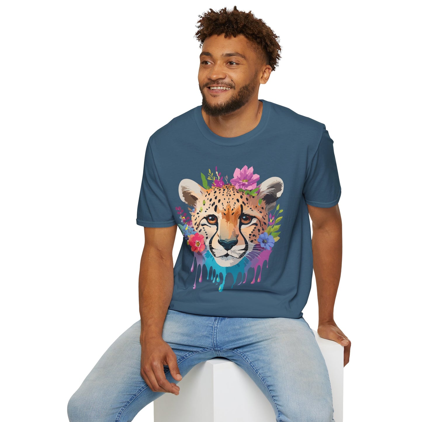 Cheetah Shirt, Shirt with Cheetah, Cheetah Tee, Shirt with Animals