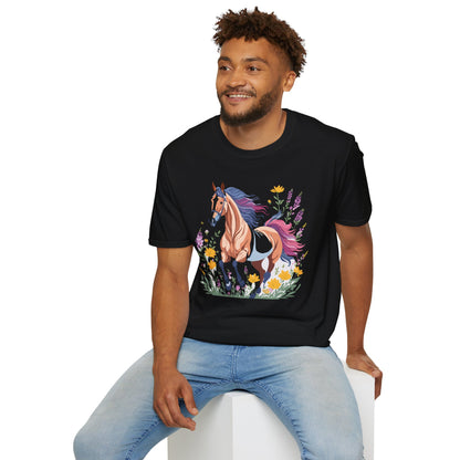 Horse Shirt Unisex Softstyle 64000 Cotton Tee Gildan 100 Percent Ring Spun