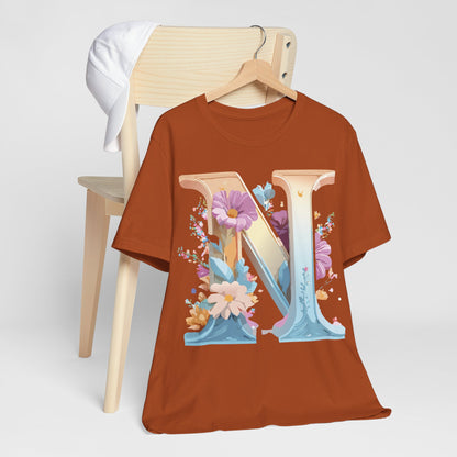 Letter Shirt, Letter N Shirt - ADELPHA