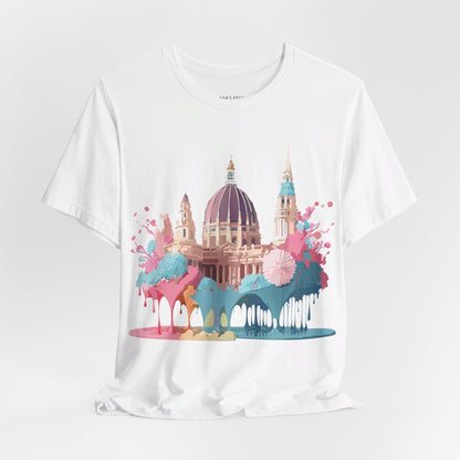 Natural Cotton Tee Shirt - Beautiful Places Collection - Vienna Printify