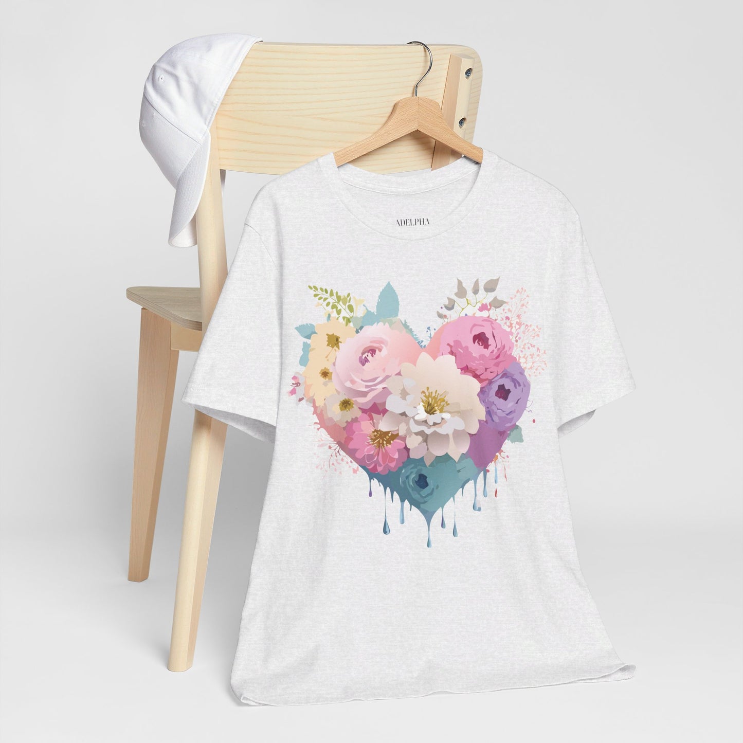 T-Shirt aus natürlicher Baumwolle – Love Story-Kollektion