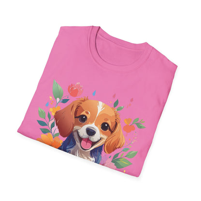 Dog Shirt Animal Print Tee Unisex Gildan Softstyle 64000 Cotton Tee