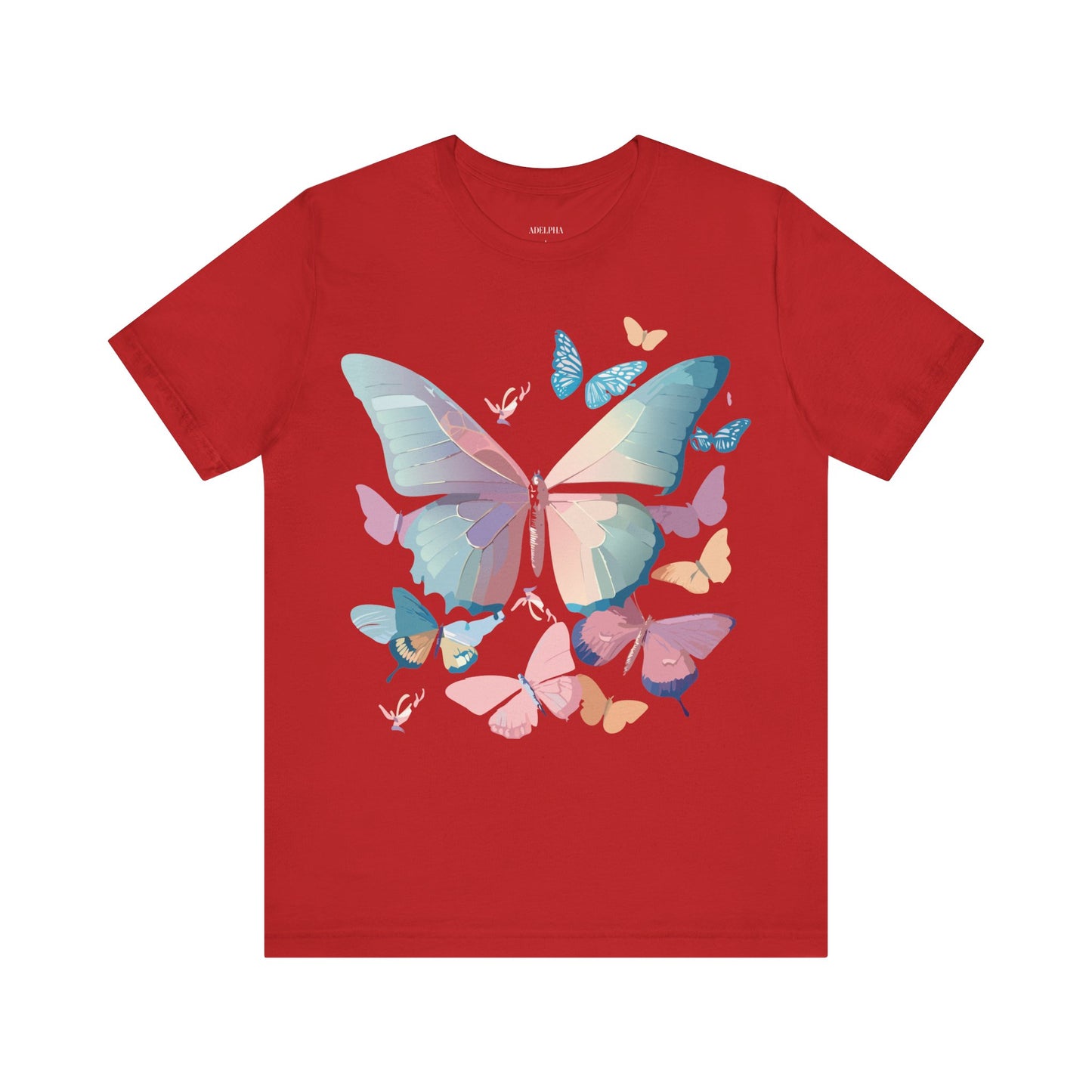 T-Shirt aus natürlicher Baumwolle mit Schmetterling