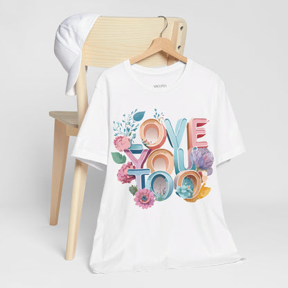 Natural Cotton Tee Shirt - Love story Collection Printify