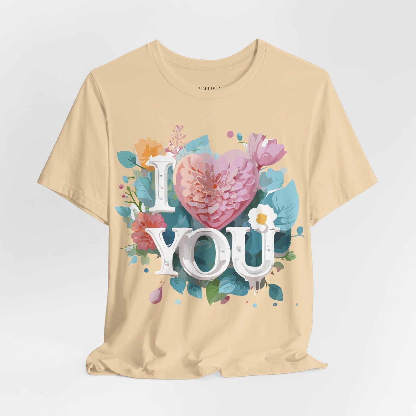 T-Shirt aus natürlicher Baumwolle – Love Story-Kollektion