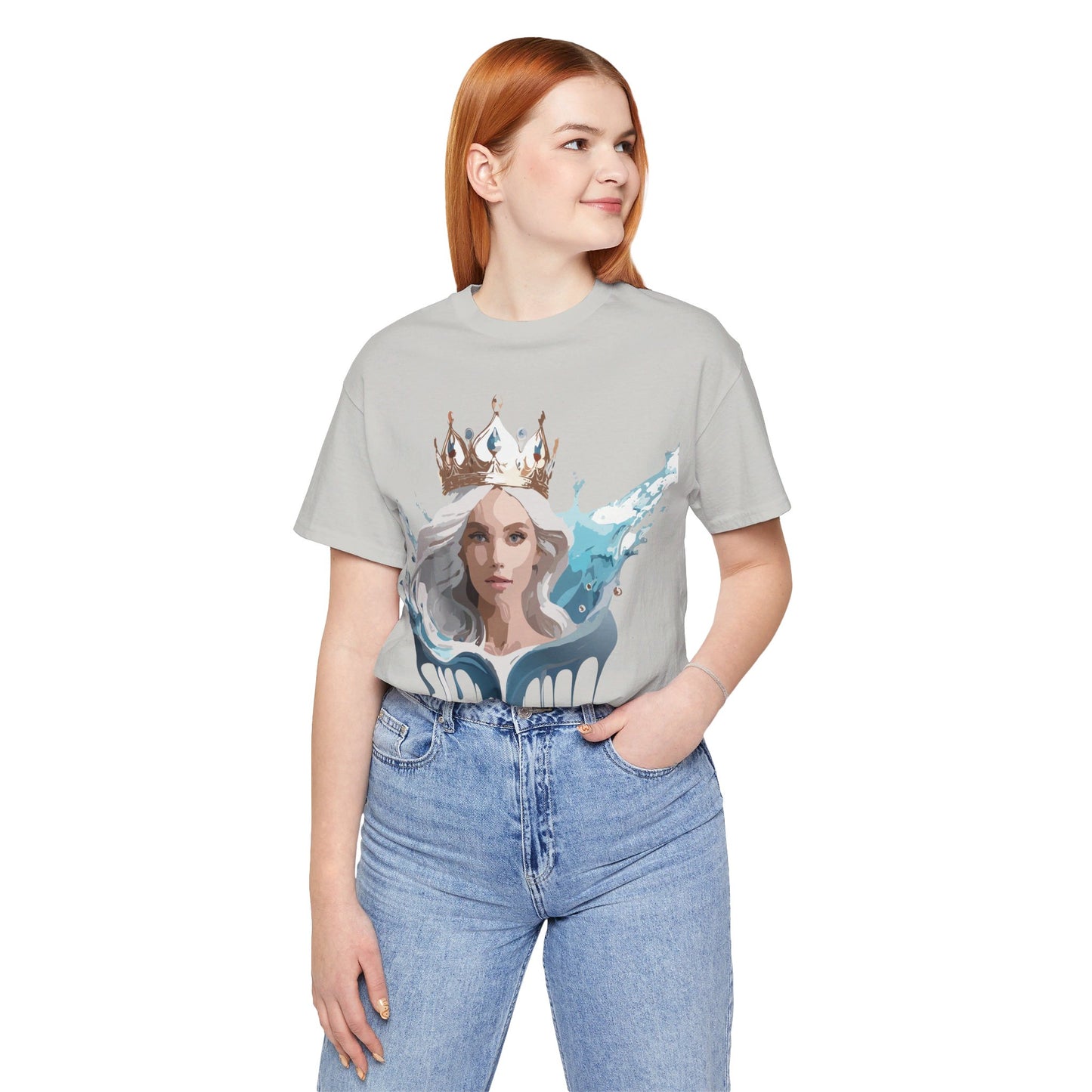 T-Shirt aus natürlicher Baumwolle – Queen Collection