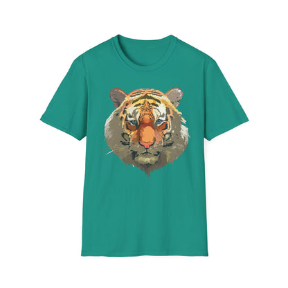 Unisex Tiger Shirt Gildan Softstyle 64000 Cotton Tee For Everyday Comfort