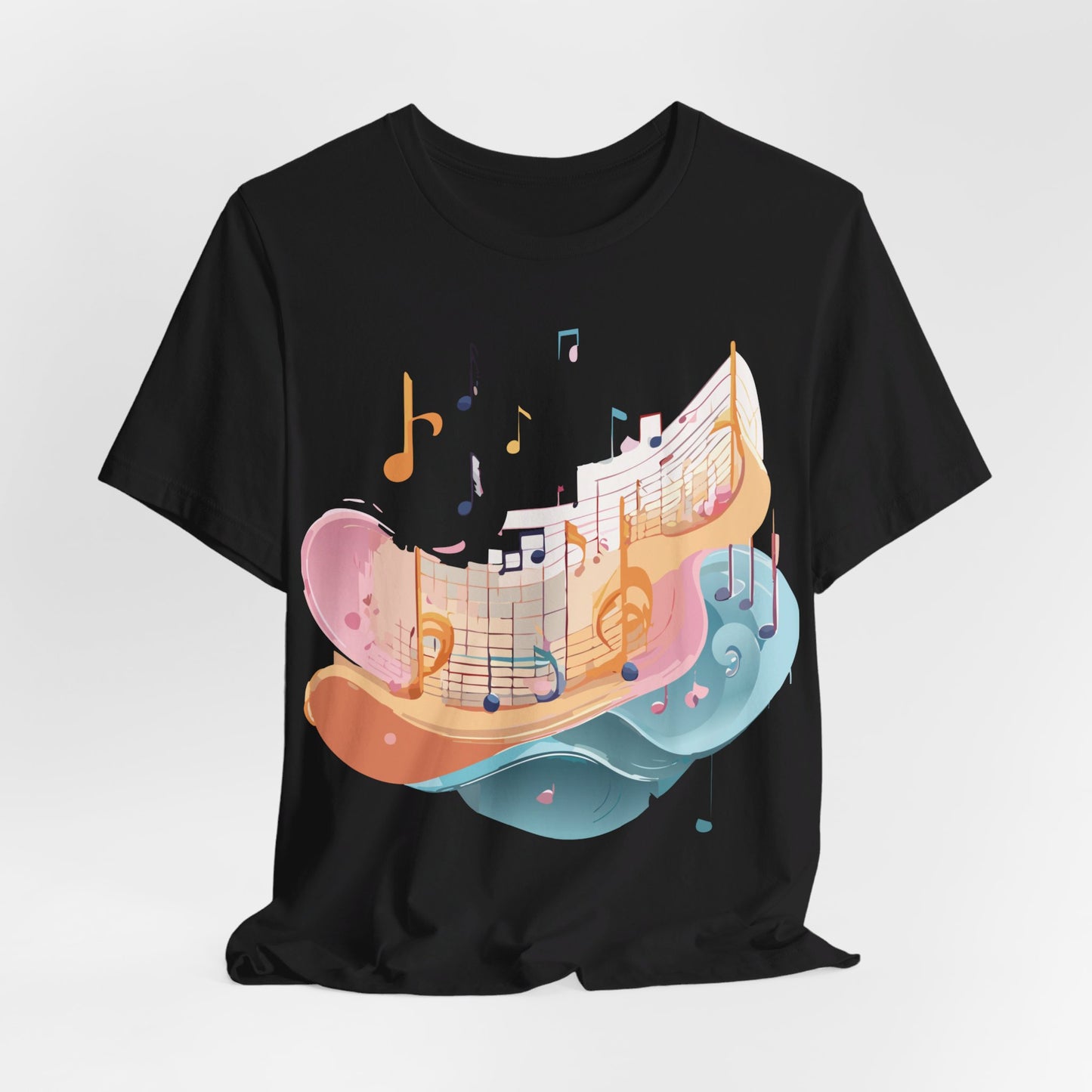 T-Shirt aus natürlicher Baumwolle – Musikkollektion