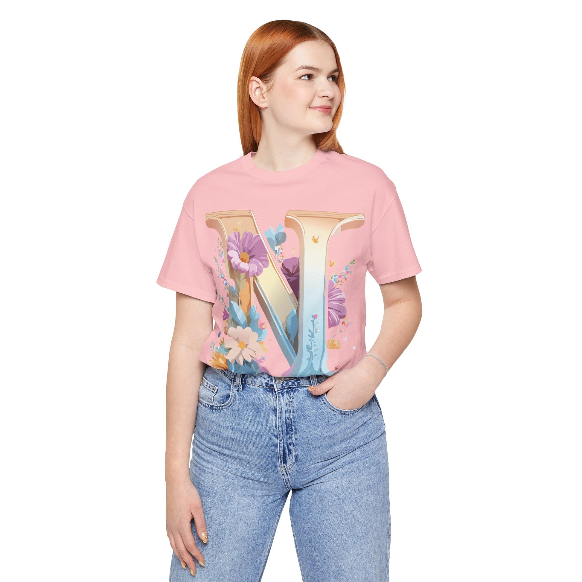 Letter Shirt, Letter N Shirt - ADELPHA