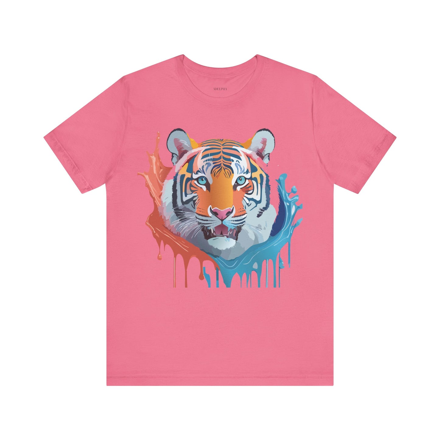 Natural Cotton Tee Shirt with Tiger