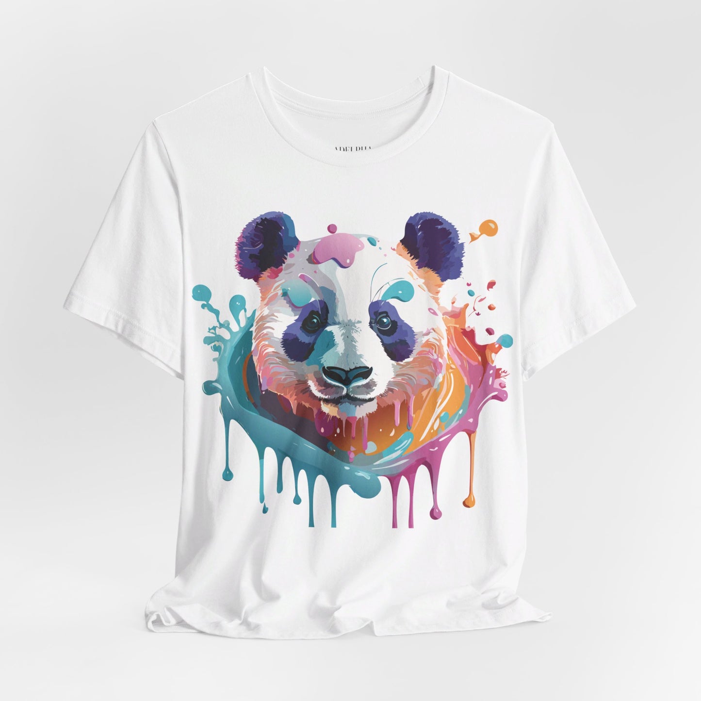 T-Shirt aus natürlicher Baumwolle mit Panda