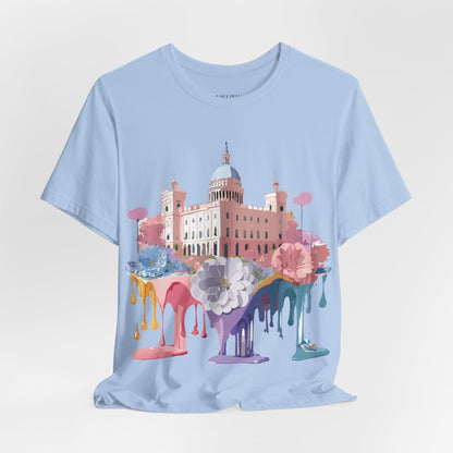 Natural Cotton Tee Shirt - Beautiful Places Collection - Madrid Printify