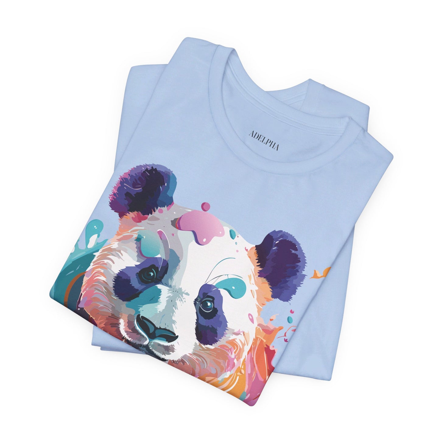 T-shirt en coton naturel avec panda