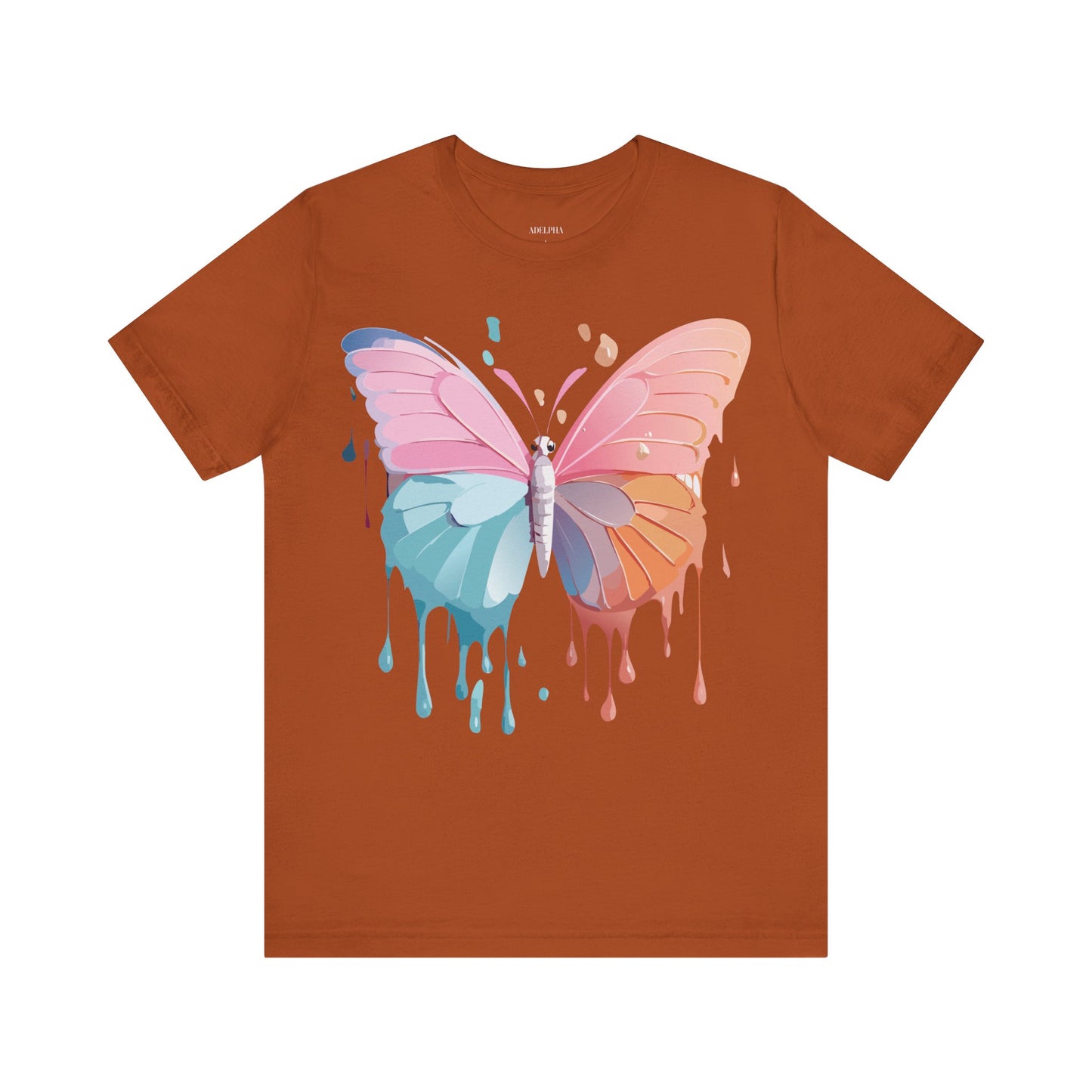 T-shirt en coton naturel avec papillon