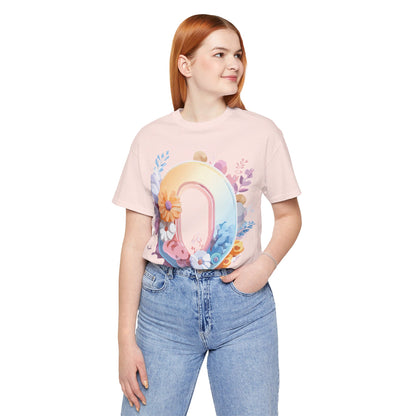 Natural Cotton Tee Shirt - Letters Collection - O Printify