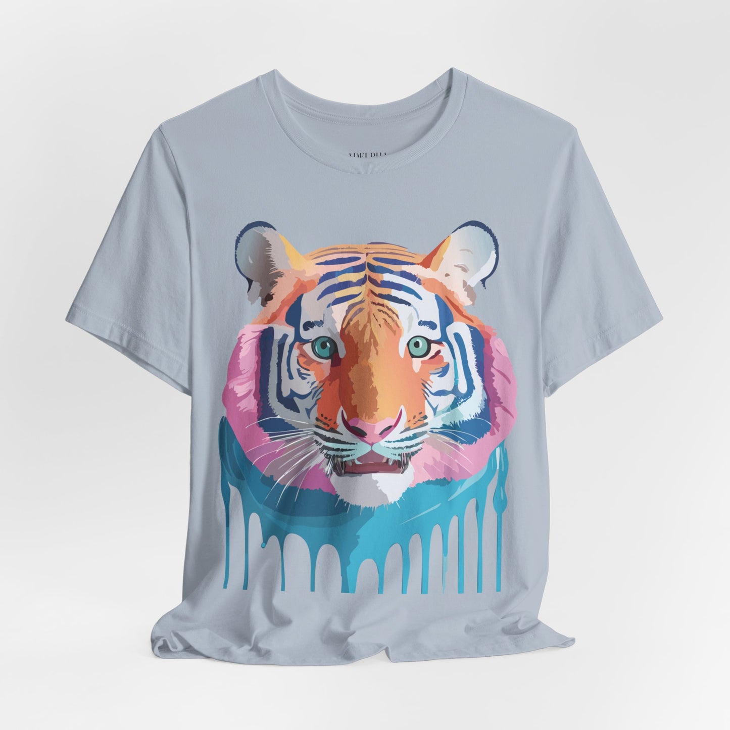 Natural Cotton Tee Shirt with Tiger