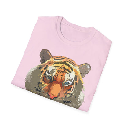 Unisex Tiger Shirt Gildan Softstyle 64000 Cotton Tee For Everyday Comfort