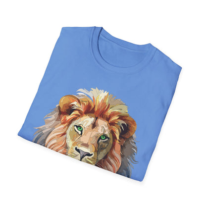 Lion Shirt Unisex Animal Tee Gildan Softstyle 64000 Cotton Comfort