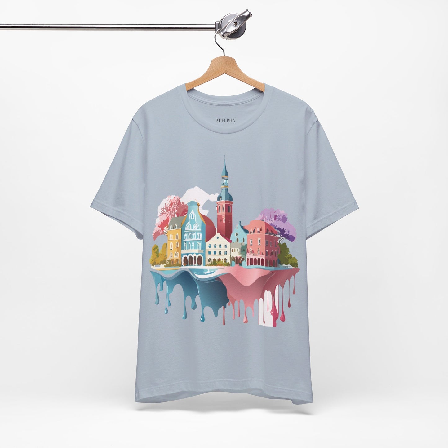 Natural Cotton Tee Shirt - Beautiful Places Collection - Warnemünde and Rostock - Germany