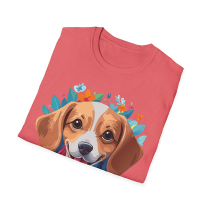 Unisex Dog Shirt Animal Tee Gildan Softstyle 64000 Cotton Tee