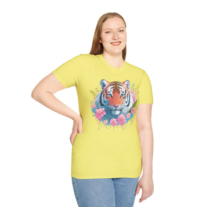 Unisex Tiger Shirt Gildan Softstyle 64000 Cotton Tee Everyday Comfort