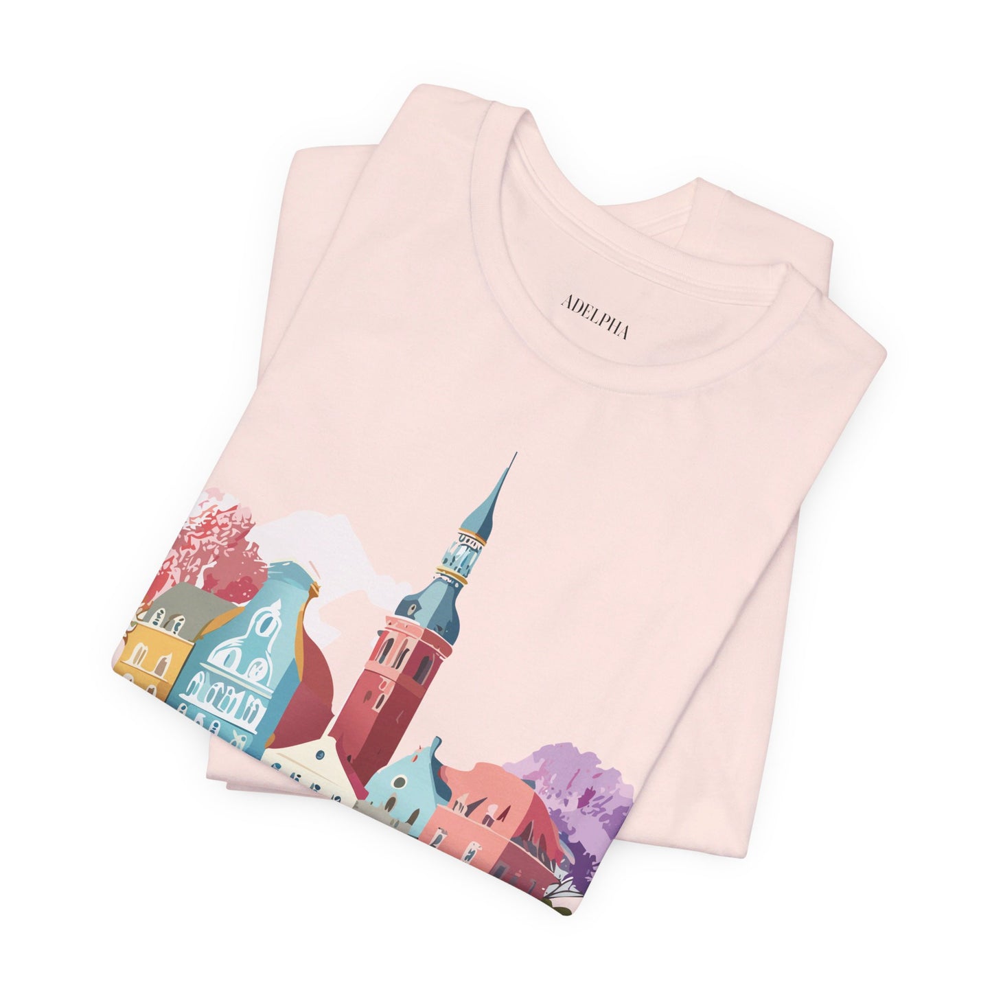 Natural Cotton Tee Shirt - Beautiful Places Collection - Warnemünde and Rostock - Germany