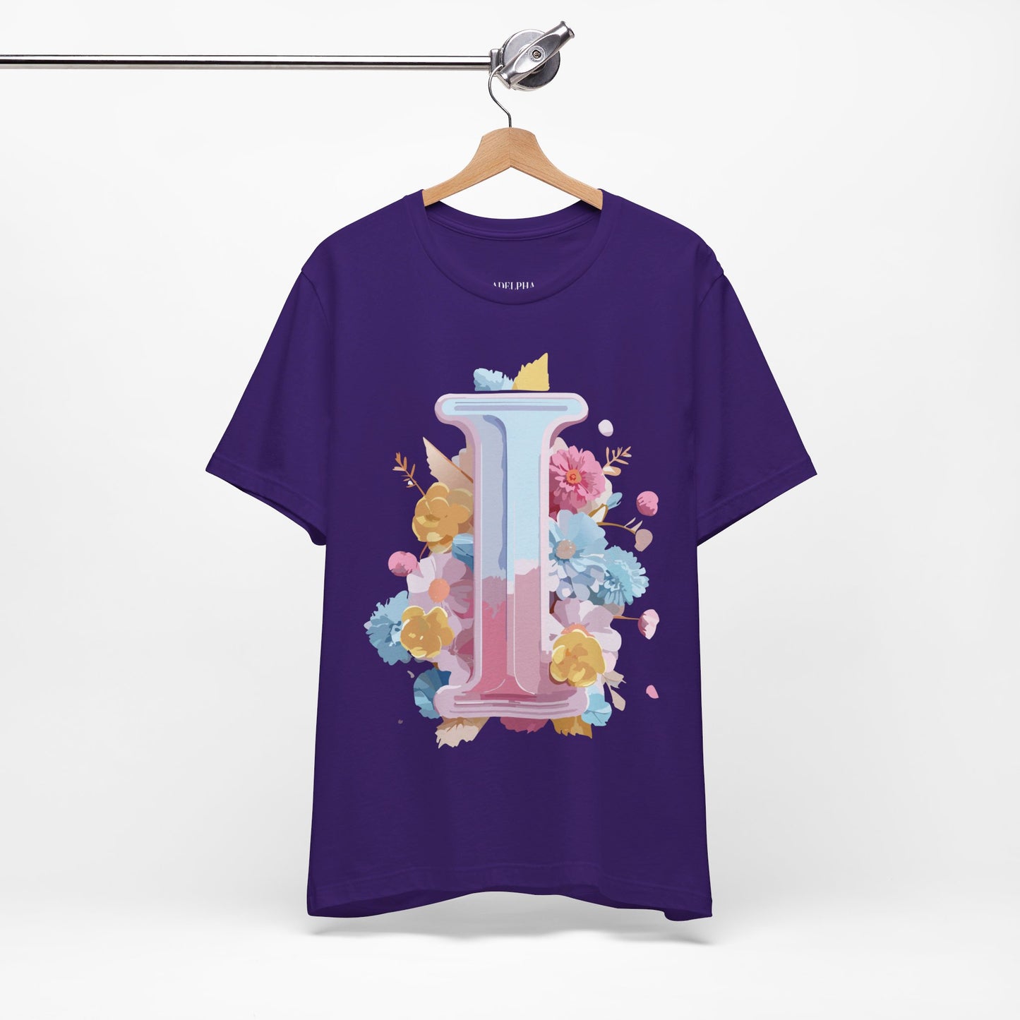 Natural Cotton Tee Shirt - Letters Collection - I