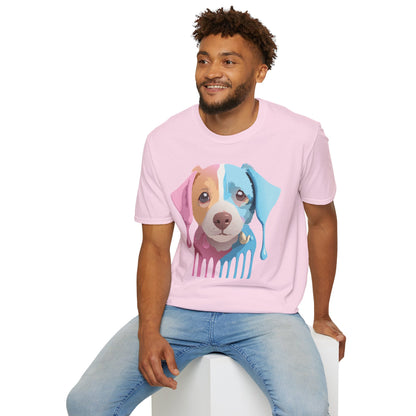 Unisex Dog Shirt Animal Tee Gildan Softstyle 64000 Cotton Tee