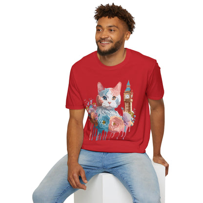 Cat Shirt Unisex Tee Softstyle 64000 Gildan Ring Spun Cotton