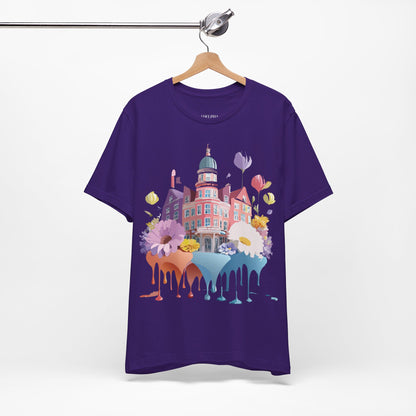 Natural Cotton Tee Shirt - Beautiful Places Collection - Amsterdam Printify