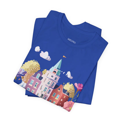 Natural Cotton Tee Shirt - Beautiful Places Collection - Amsterdam Printify