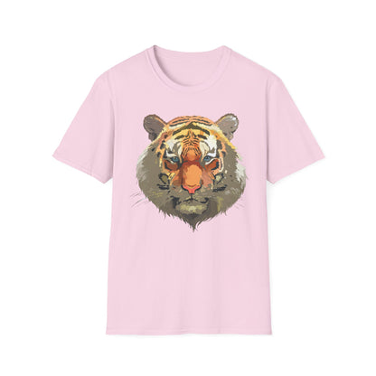Unisex Tiger Shirt Gildan Softstyle 64000 Cotton Tee For Everyday Comfort
