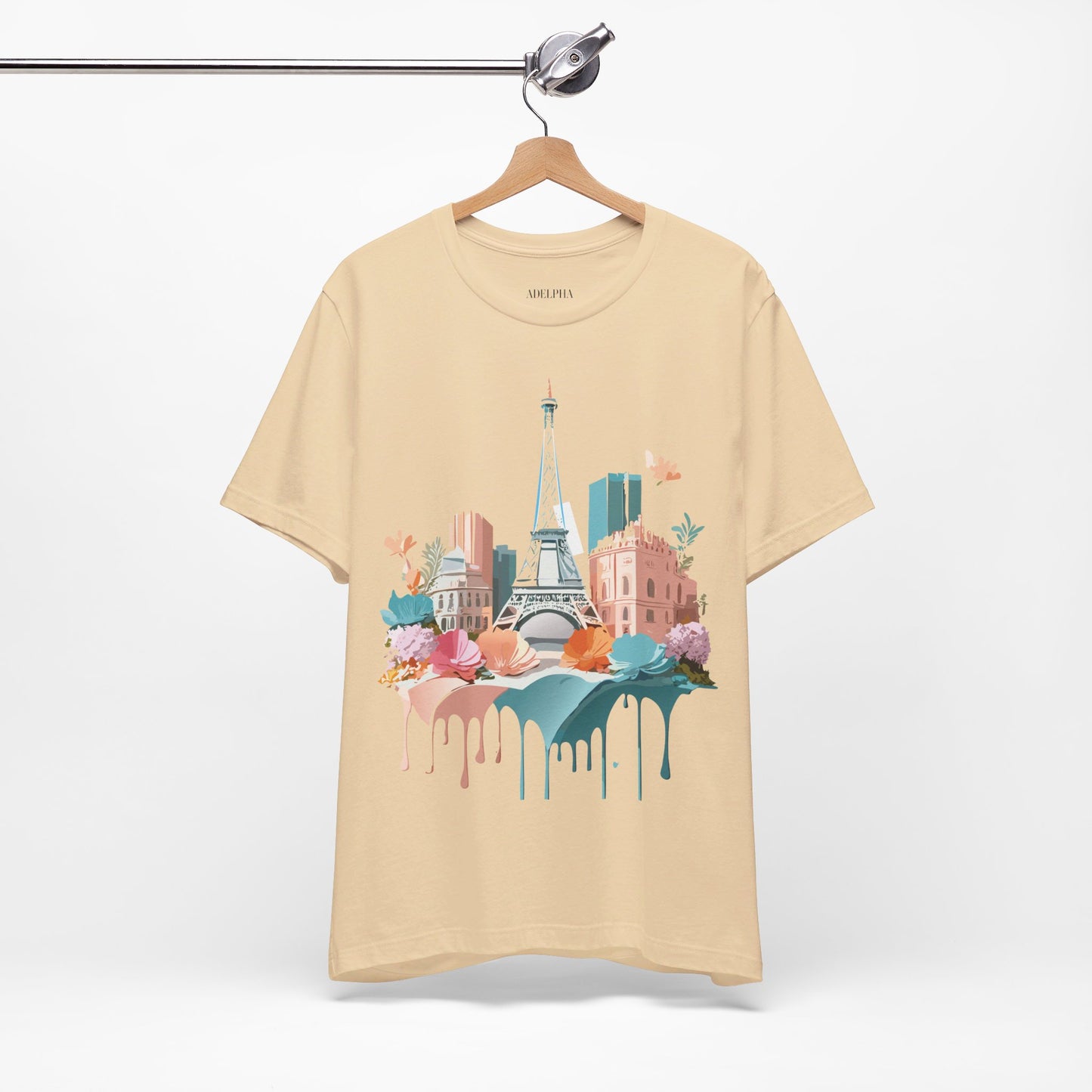 Natural Cotton Tee Shirt - Beautiful Places Collection - Paris