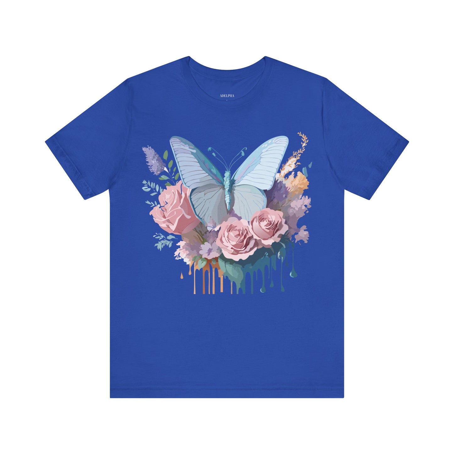 T-shirt en coton naturel avec papillon