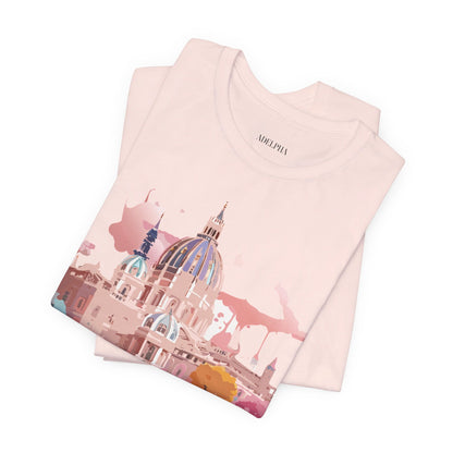 Natural Cotton Tee Shirt - Beautiful Places Collection - Vienna Printify