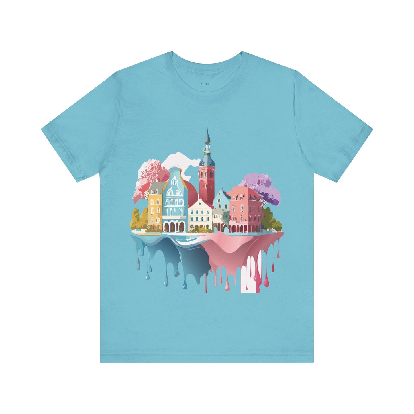 Natural Cotton Tee Shirt - Beautiful Places Collection - Warnemünde and Rostock - Germany