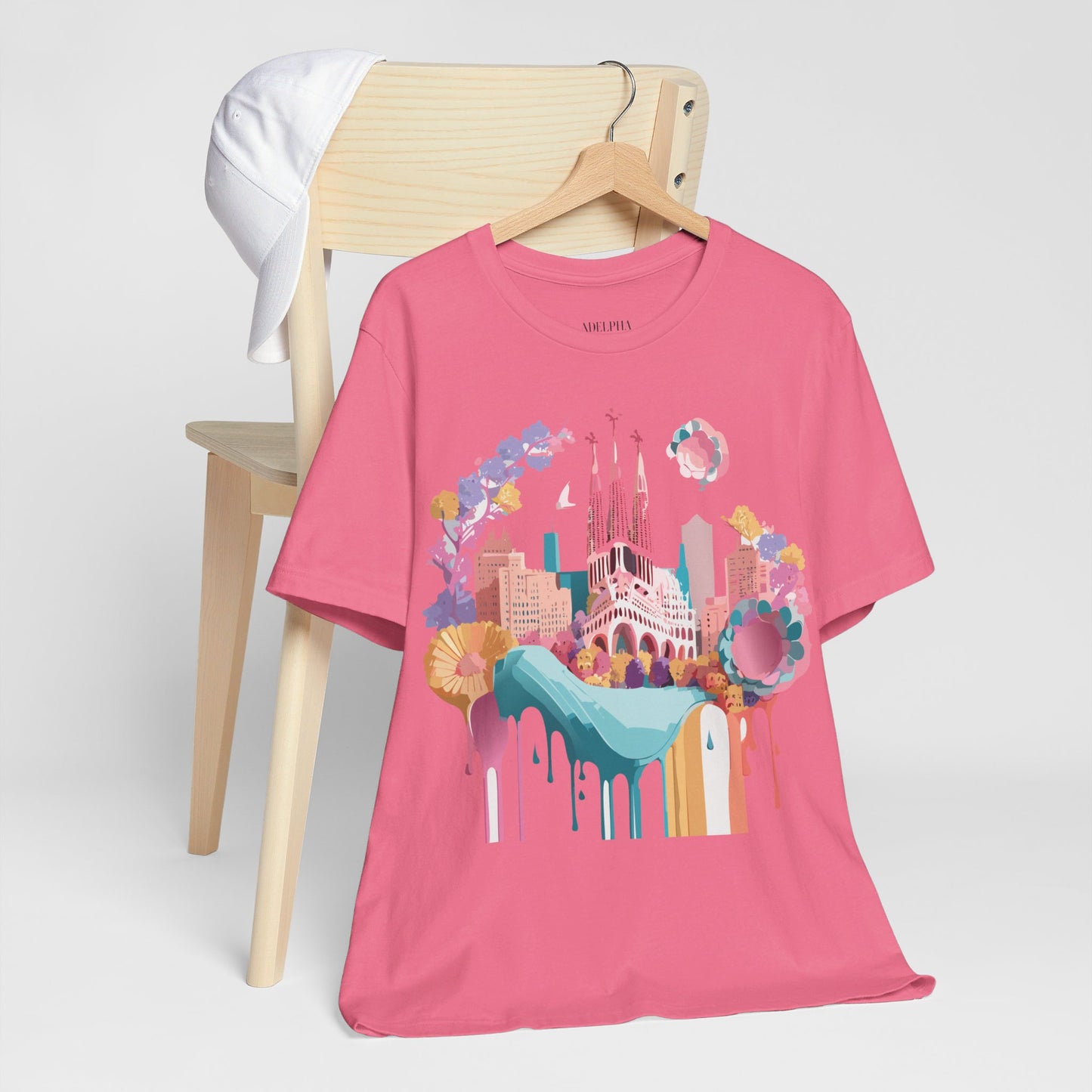 T-Shirt aus natürlicher Baumwolle – Kollektion „Beautiful Places“ – Barcelona