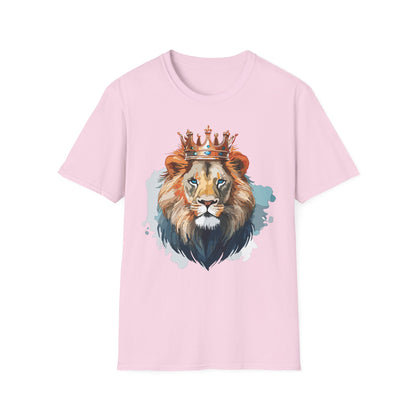 Lion Shirt Unisex Animal Tee Gildan Softstyle 64000 100 Percent Ring Spun Cotton